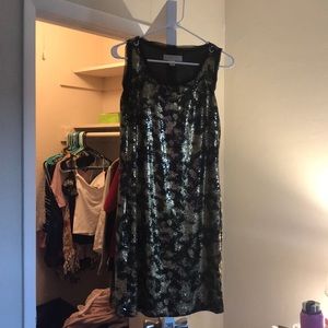 Michael Michael kors black and gold sequin dress